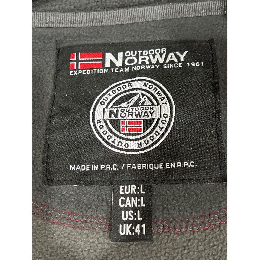 Outdoor Norway Torleon Men 086 Full Zip Fleece Jacket Red Large Expedition Team - Picture 2 of 16